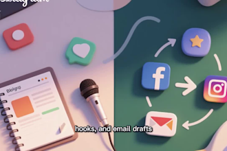 repurpose your content into engaging social posts and emails