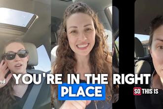 create female ugc spokesperson ads inside my car