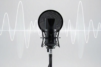 create a professional ai voice over in american accent