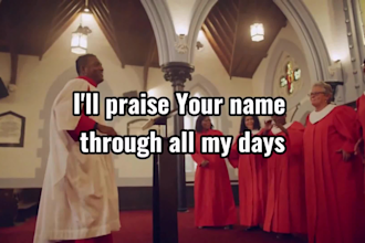 professionally create a stunning gospel lyric music video for your song