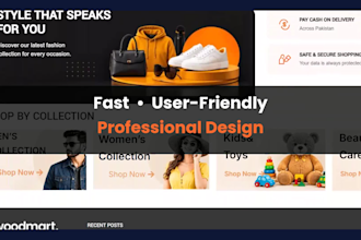 rebuild wordpress website on woocommerce  woostify