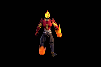 create a 3d character model
