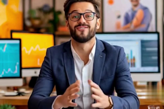 make a realistic staff orientation back to work training ai spokesperson video