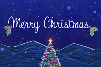 make the best logo animation for christmas