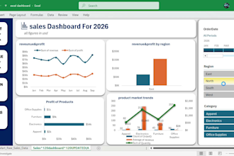create an interactive excel dashboard with pivots and charts