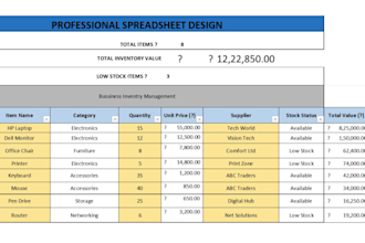 professionally format and organize your excel spreadsheets