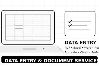 data entry and data cleaning