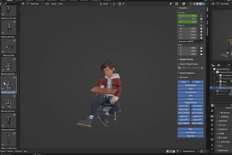 animated glb,threejs avatar,morphtargetinfluence,rig3d for vrchat,animaze,webapp