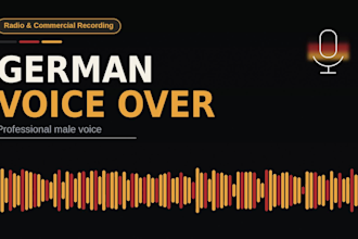 record a professional male german voice over