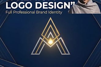 design modern logo and professional brand identity with branding kit