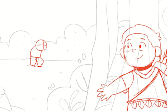 make storyboard illustrations for childrens books