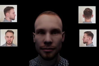 make a 3d head model using images