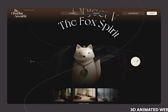3d interactive webflow website 3d animated website webflow threejs gsap webgl