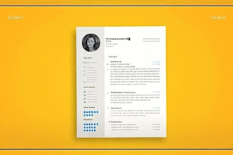 design professional CV resume and linkedin profile