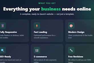criar um site profissional, responsivo e moderno para seu negocio