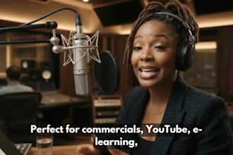 record an african female voiceover for ads and videos