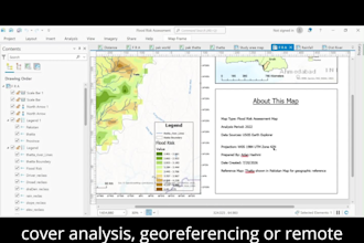 create gis maps, infographic, geographic, historical maps with report