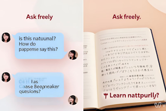 you learn japanese as if we were friends