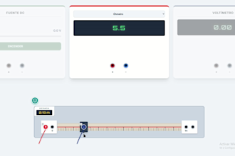 develop an interactive educational or training simulator