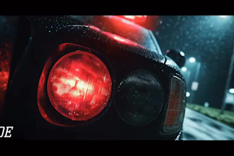 create a unique cinematic ai music video, dark ,rap ai music video