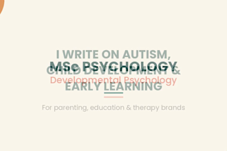 write autism and child development blog articles