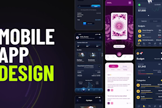design and build a mobile app for ios and android