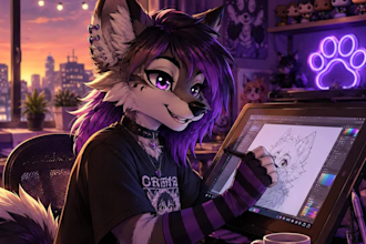 draw custom furry character nsfw art