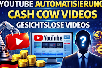 do youtube automatisierung, cash cow videos, gesichtsloses videos