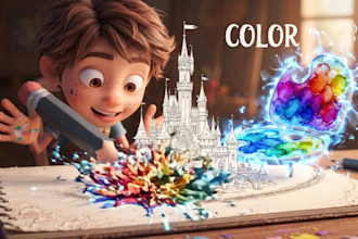 illustrate children story book and picture books