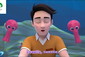create 3d kids learning animation kids song and story videos