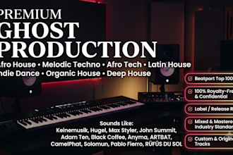 produce afro house, melodic techno, indie dance ghost tracks
