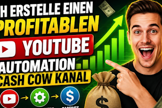 erstelle einen profitablen youtube automation cash cow kanal