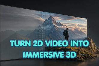 convert 2d videos to 3d spatial videos for apple vision pro