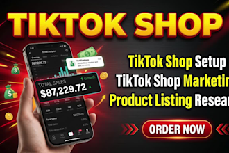 setup tiktok shop, manage tiktok shop and tiktok affiliate for explosive sales