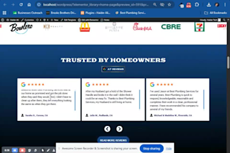design plumbing hvac roofing contractor website