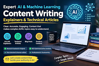write on ai and machine learning and technical content