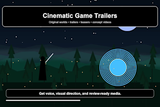 create a cinematic ai game trailer or teaser video