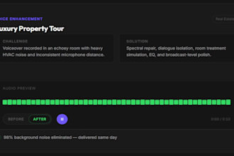 make your audio sound clean and professional