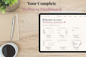 design a glp 1 wellness digital planner for goodnotes ipad