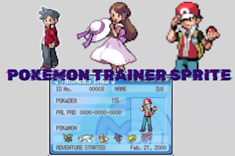 create custom pokémon trainer sprites in gen 3, gen 4 and gen 5 style