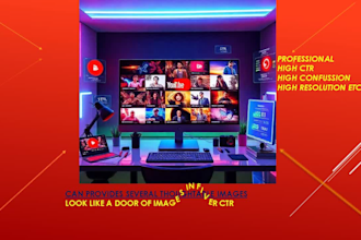 professional youtube thumbnail designer high CTR thumbnails