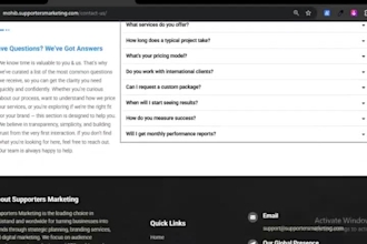 do wordpress, cms management, and software testing