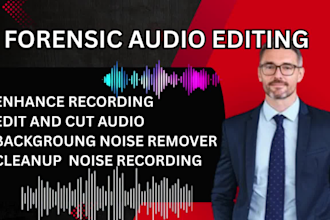 forensic audio editing noise reduction voice isolation background noise removal