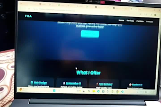 create a front end website