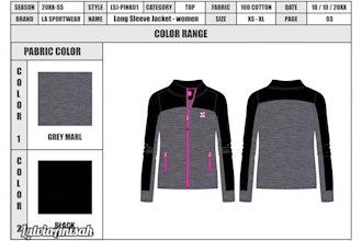 create factory ready sportswear and activewear tech pack