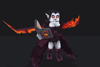 make minecraft 3d model with blockbench, animation, and texture