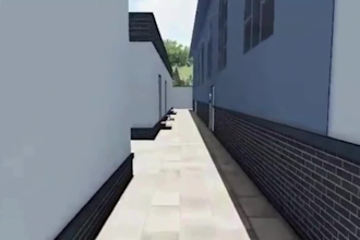 design building exteriors and modern color schemes sketchup, revit 3d landscape