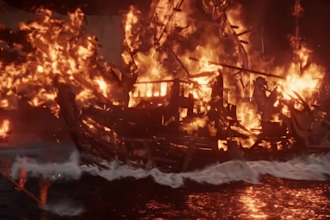 create cinematic houdini fx, fire, smoke explosion, fluid simulations, cgi scene