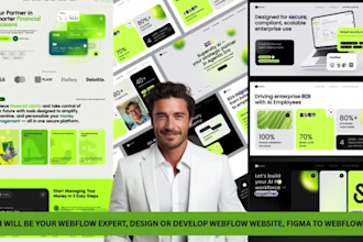 be your webflow expert, design or develop webflow website, figma to webflow,saas