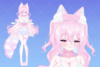 design live2d furry vtuber model, vtuber rigging, anime vtuber for vtube studio